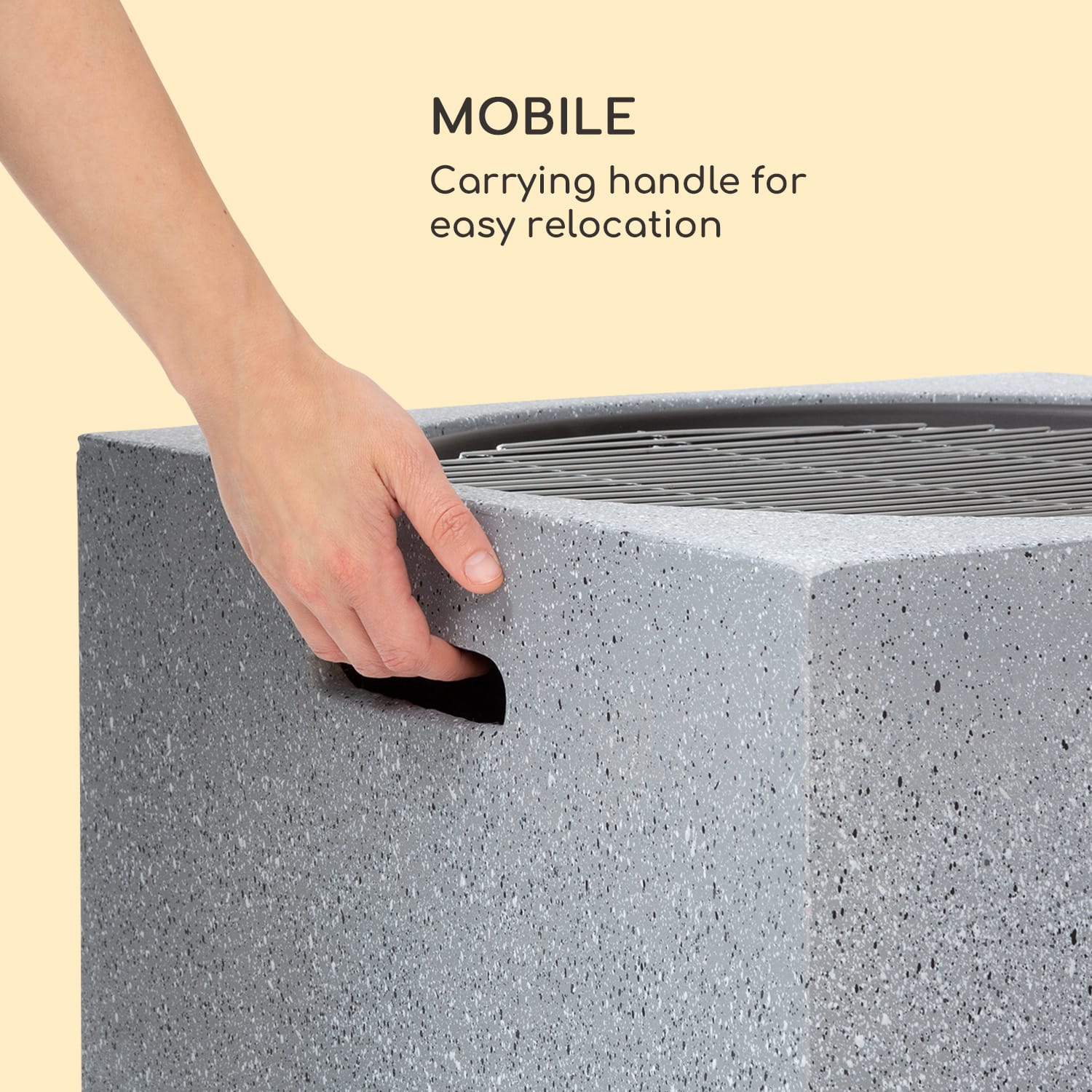 Blumfeldt Monolith, ohnisko s grilom, MgO a oceľový plášť, lapač iskier – Obrázok 4