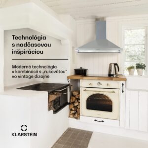 Klarstein Montblanc 90, digestor, 90 cm, nástenný, 610m³/h, LED, lišta, biely