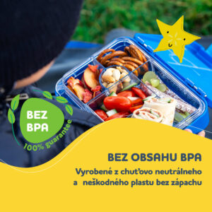 Klarstein Schmatzfatz junior desiatový box, 6 priehradiek, 21,3 x 15 x 4,5 cm, bez BPA