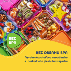 Klarstein Schmatzfatz junior desiatový box, 6 priehradiek, 21,3 x 15 x 4,5 cm, bez BPA