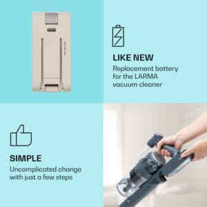 Klarstein LARMA, vysávač, náhradná batéria, 25,9V/2200 mAh