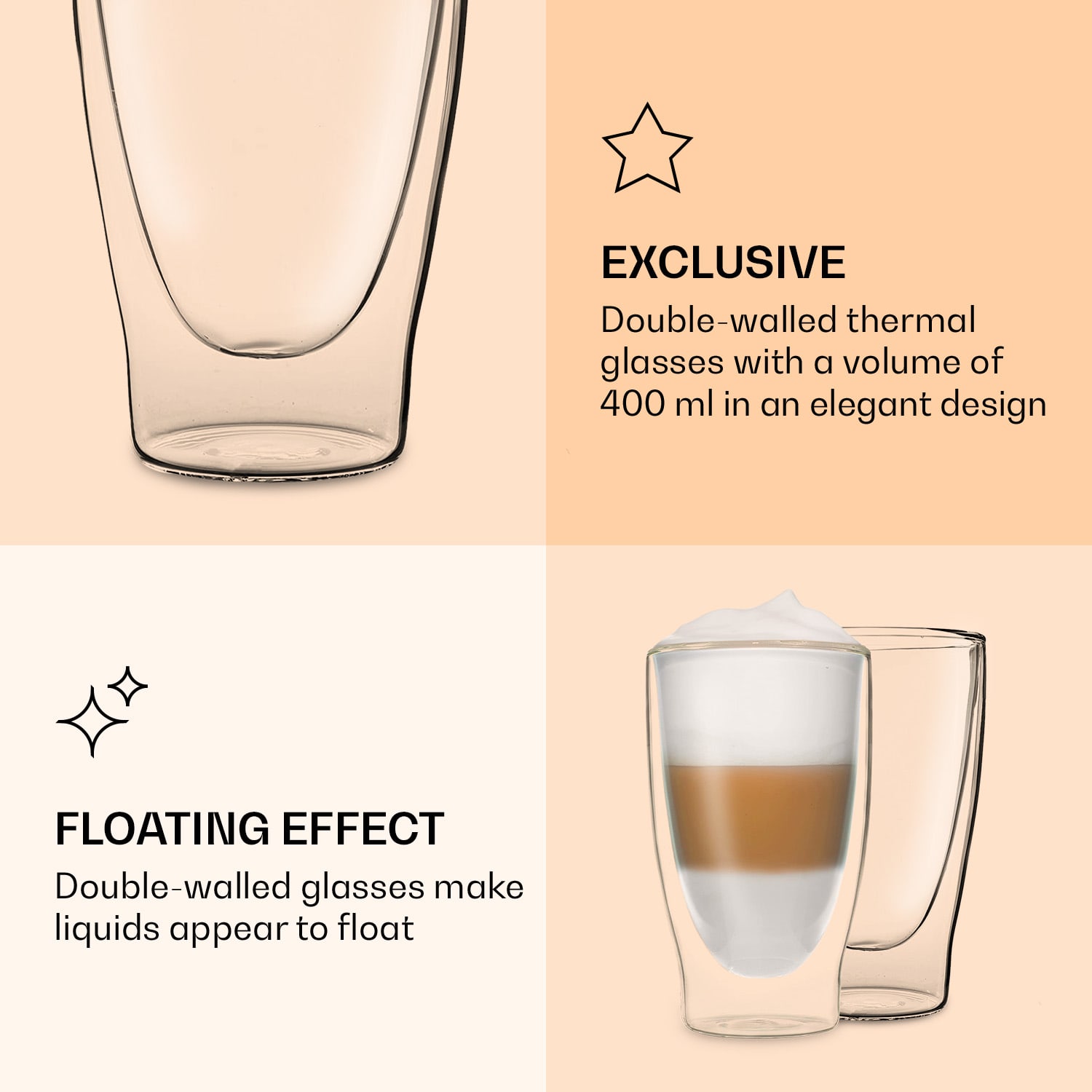 Feelino DUOS, dvojstenný pohár, 400 ml – Obrázok 5