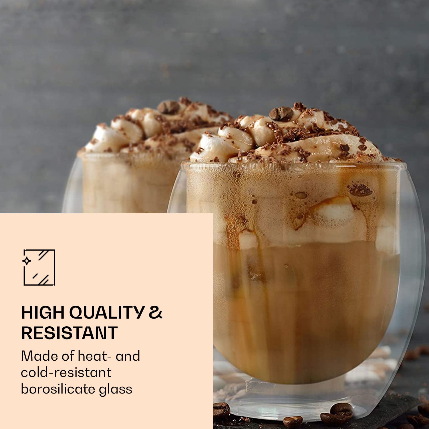 Feelino DUOS Jumbo, dvojstenné poháre, 2 x 310 a 410 ml