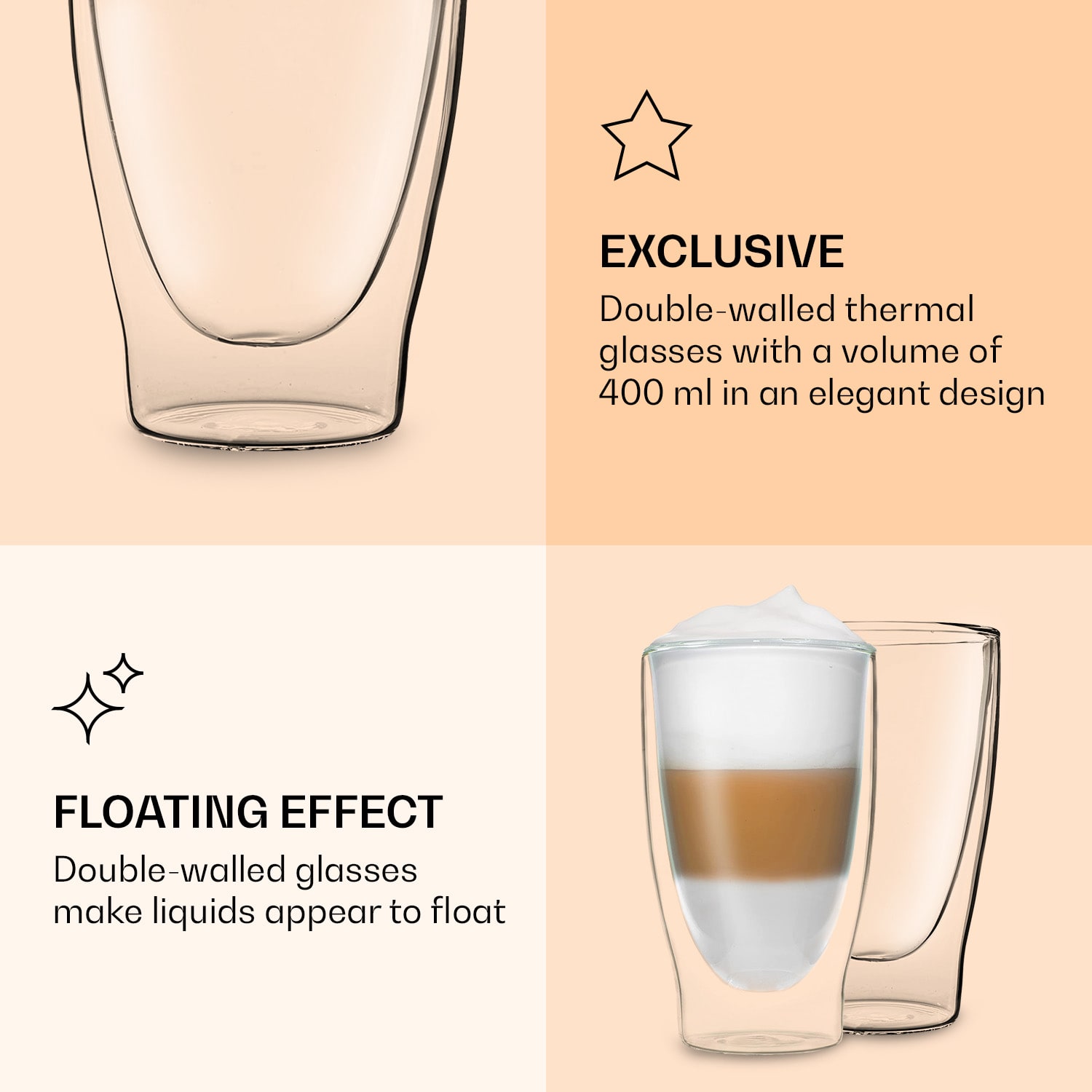 Feelino DUOS, dvojstenný pohár, 400 ml – Obrázok 5