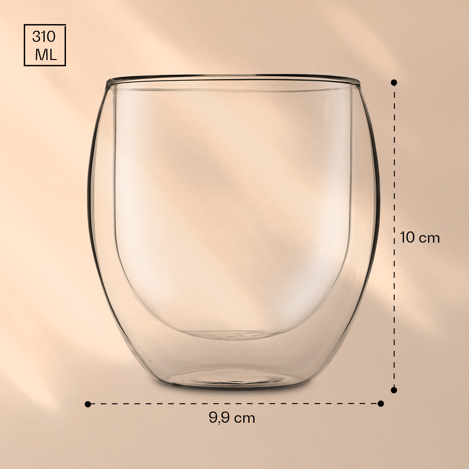 Feelino DUOS Jumbo, dvojstenný pohár, 310 ml – Obrázok 5