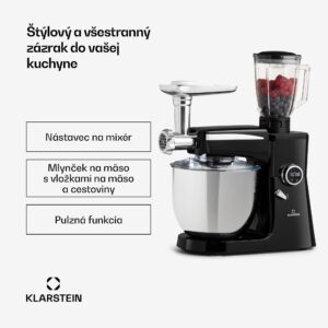 Klarstein Renata Rossa, kuchynský robot 3 v 1, 2000 W/2,7 PS, 10 l, nehrdzavejúca oceľ, bez BPA
