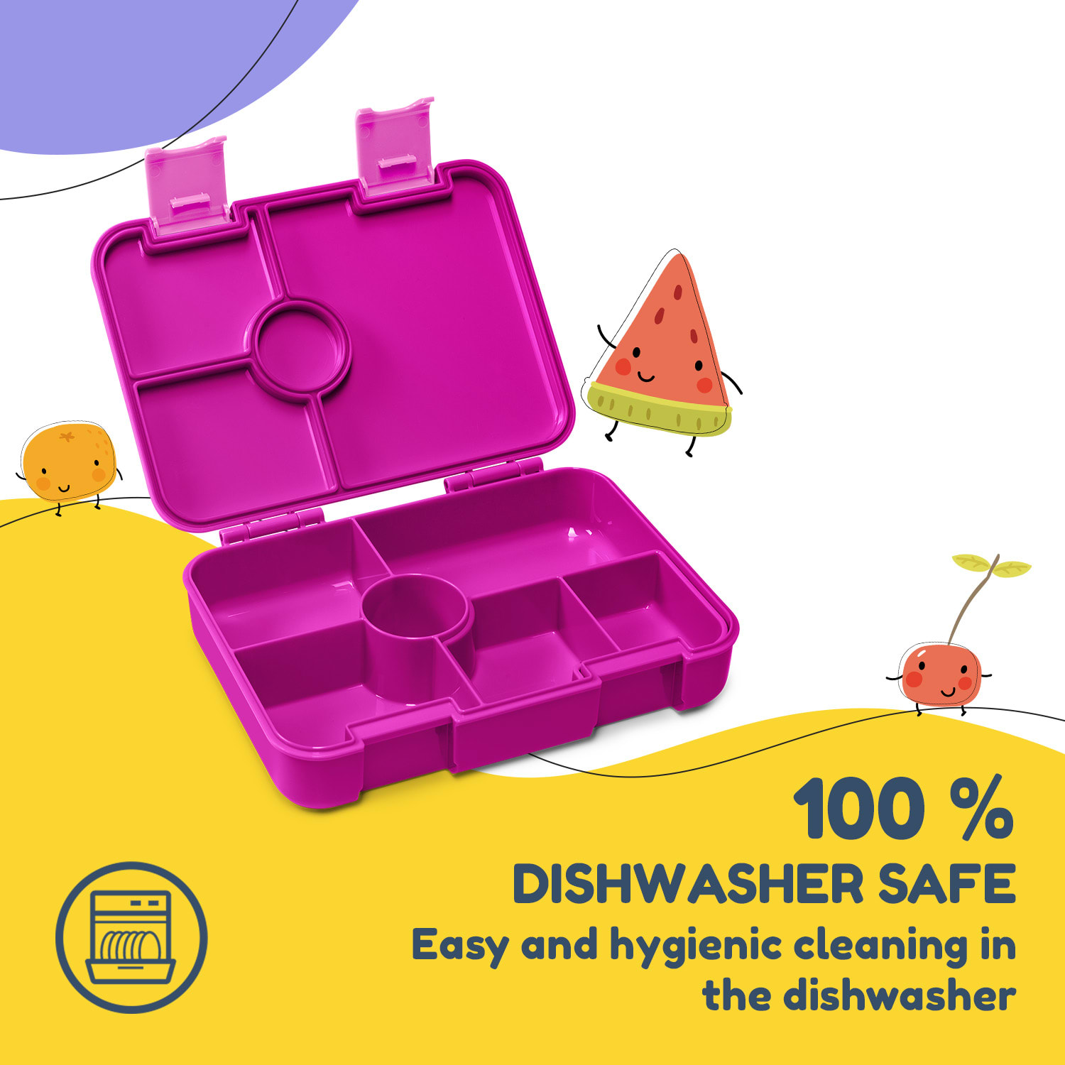 Klarstein Schmatzfatz desiatový box s priehradkami – Obrázok 4