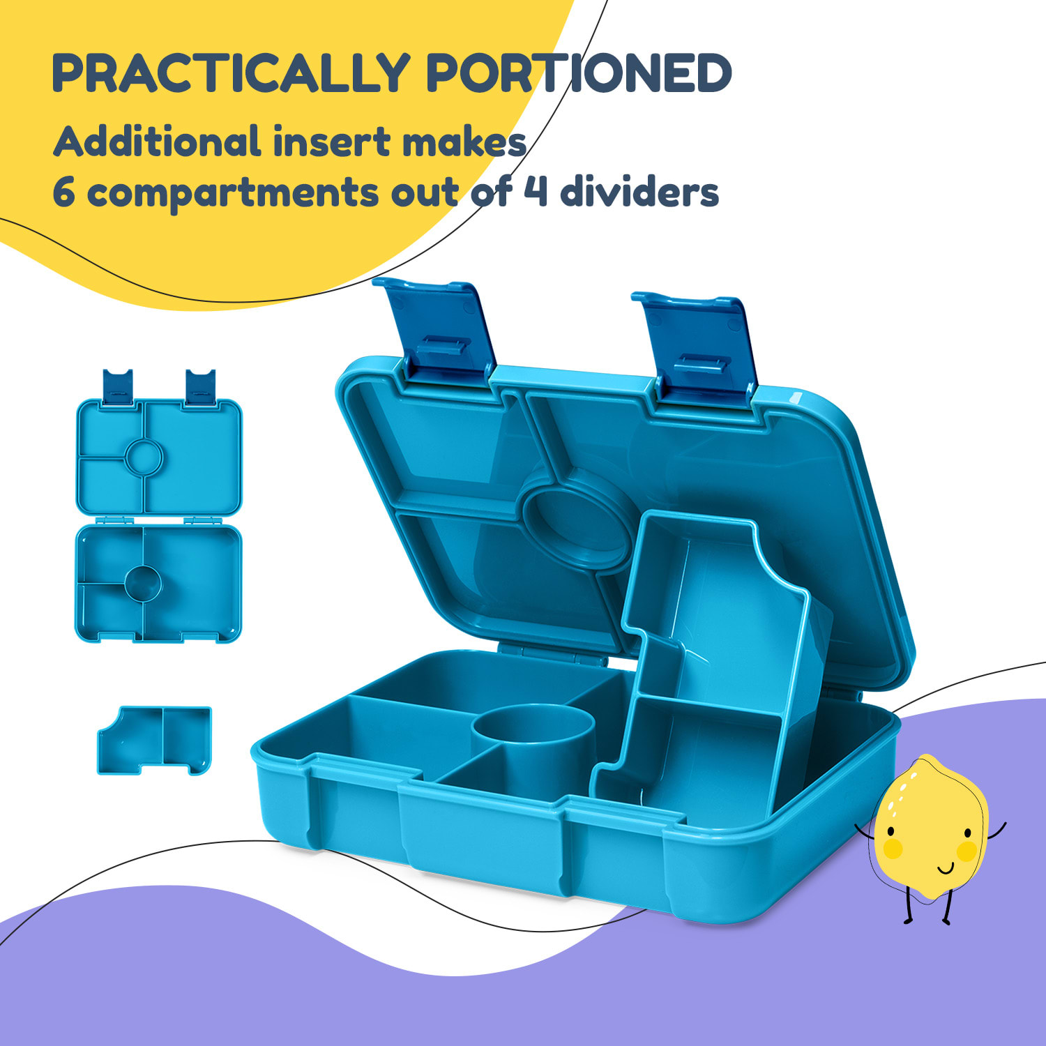 Klarstein Schmatzfatz desiatový box s priehradkami – Obrázok 3