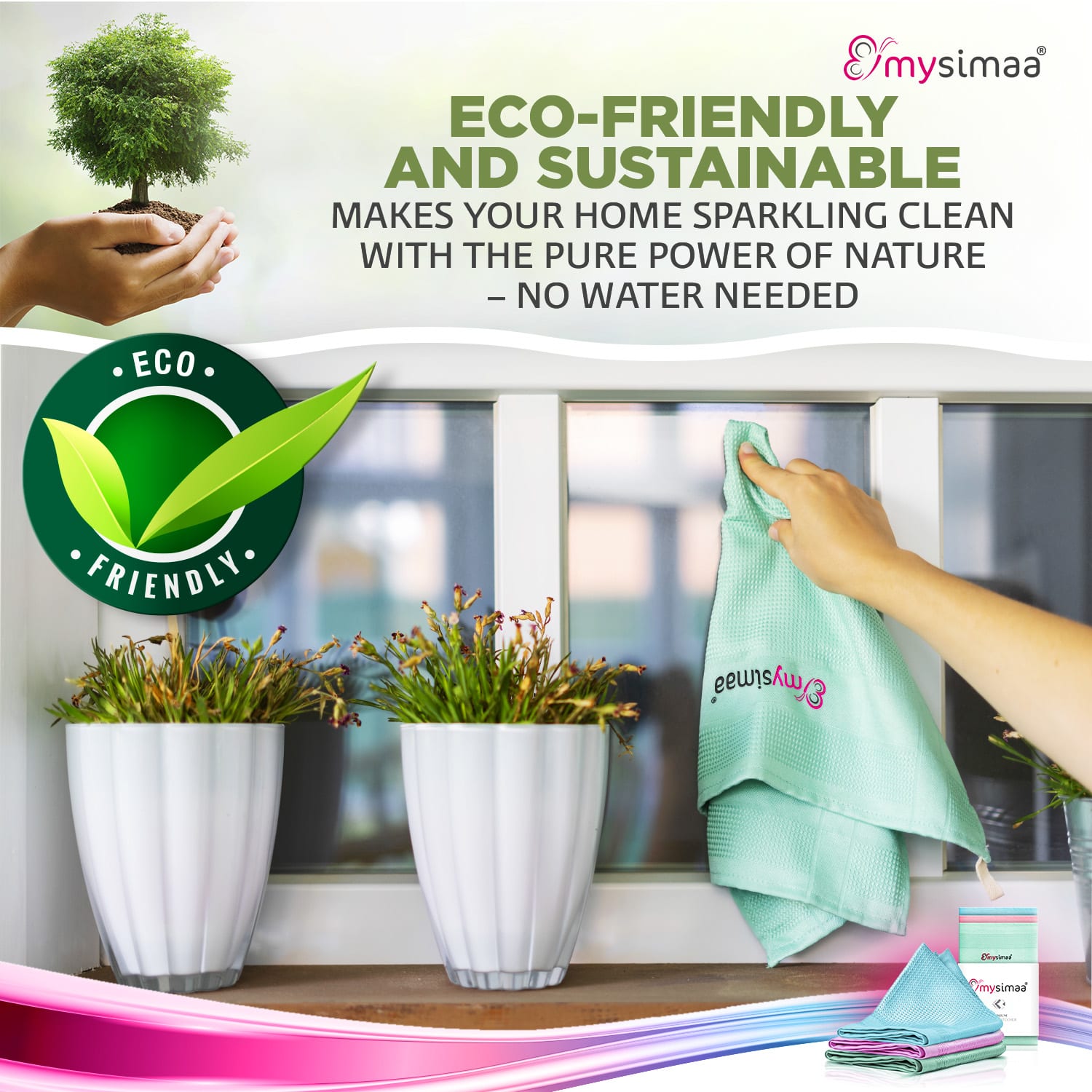 MySimaa Profesionálne čistiace utierky, čistiace utierky, mikrovlákno, 60 x 40 cm – Obrázok 5