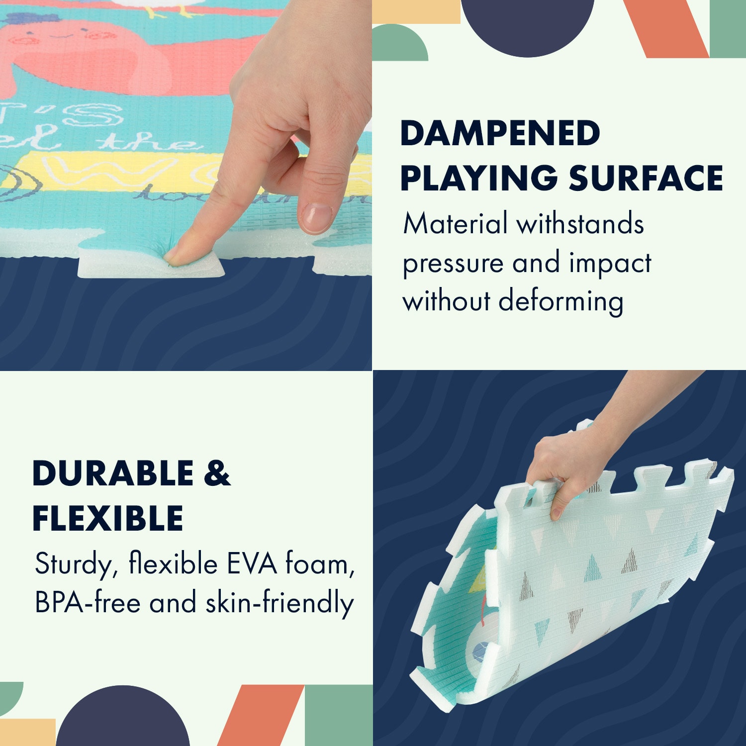 Babify Podložka na hranie, s hračkou, 9 ks, motív planéta – Obrázok 2