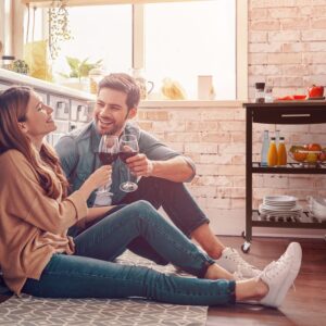 Klarstein Tennessee, servírovací vozík, kuchynský vozík, 4 poschodia, drevo, žula, mobilný