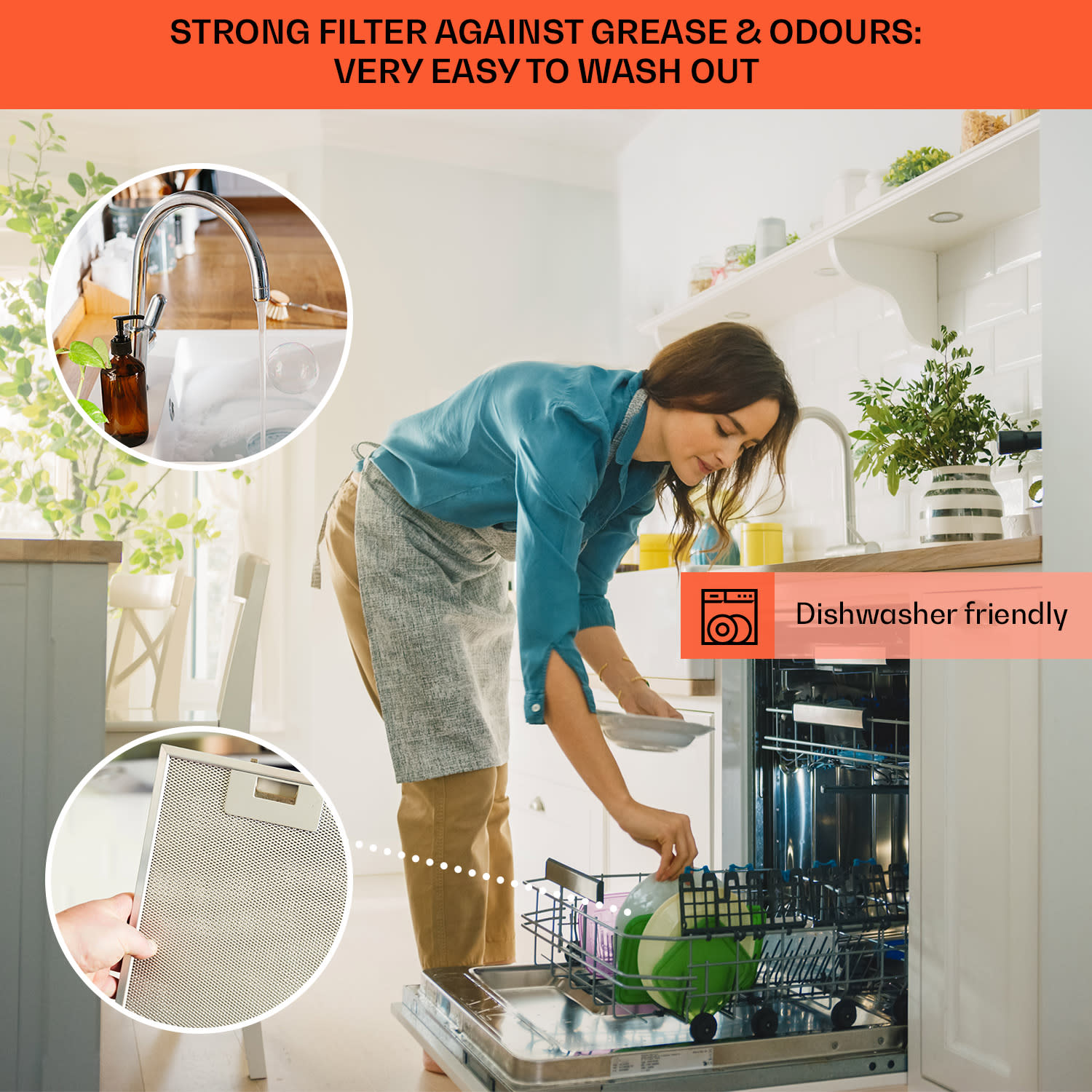 Klarstein Ava 60 Smart, digestor, 60cm, nástenný, WiFi, A++, 515 m³/h, dotykový displej – Obrázok 5