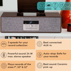 Auna Julie Ann, stereo systém, CD, BT, USB, DAB+/UKW, AUX-In