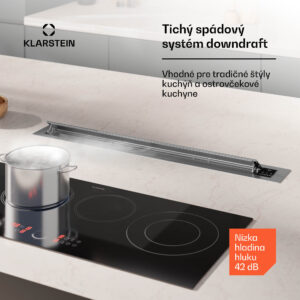 Klarstein Brisa, digestor 90 cm, výsuvný, nehrdzavejúca oceľ, 710 m³/h, A+