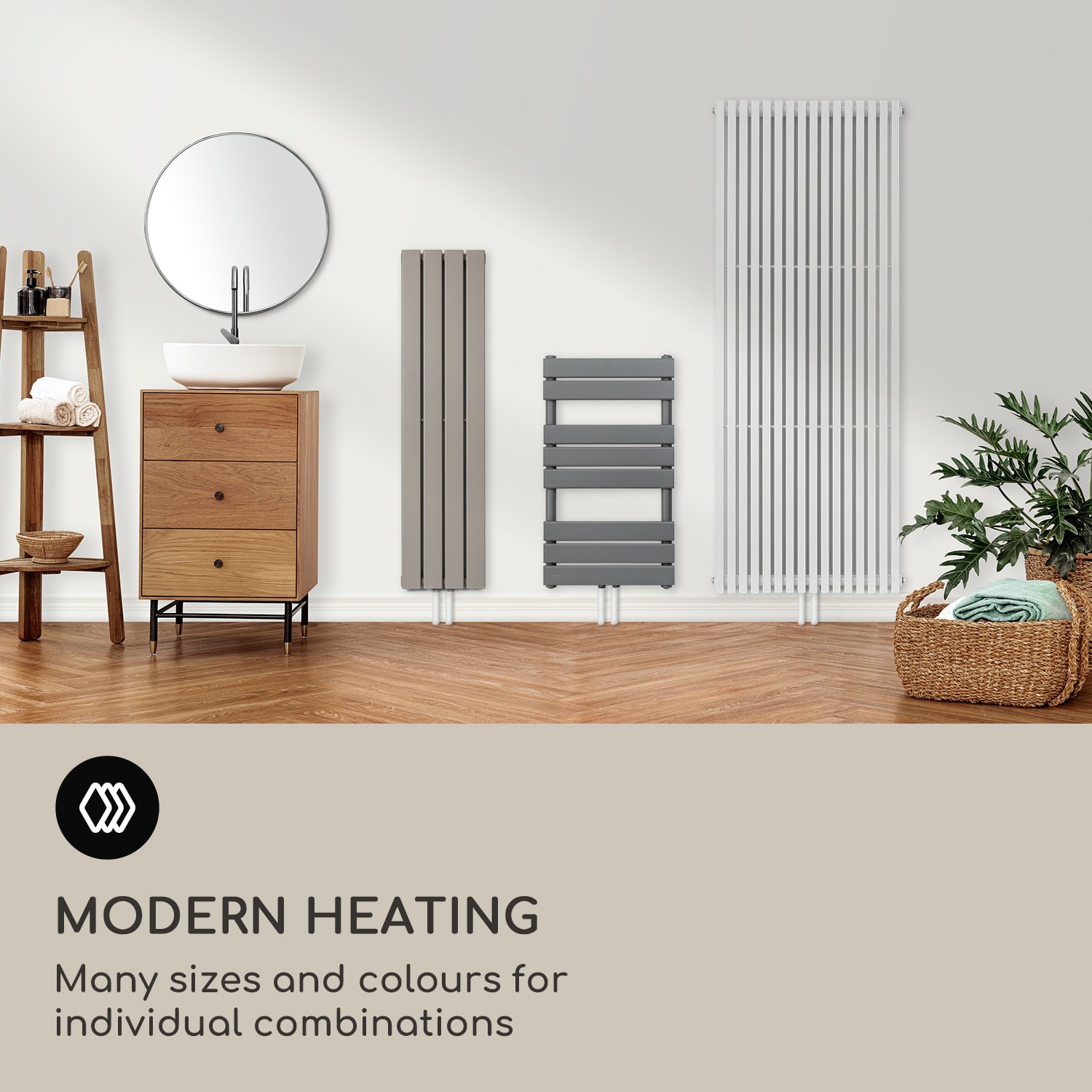 Blumfeldt Ontario, radiátor, 180 x 45, 485 W, inštalácia na stenu – Obrázok 5