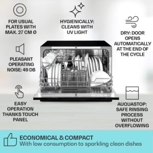 Klarstein Havasia UV 8, umývačka riadu, 1620 W, UV-svetlo, voľne stojaca/na zabudovanie