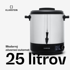 Klarstein Abbey 25, zavárací hrniec, dávkovač nápojov, 25 l, 100 °C, 180 min, nehrdzavejúca oceľ