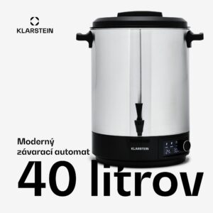 Klarstein Abbey 40, zavárací hrniec, dávkovač nápojov, 40 l, 100 °C, 180 min, nehrdzavejúca oceľ