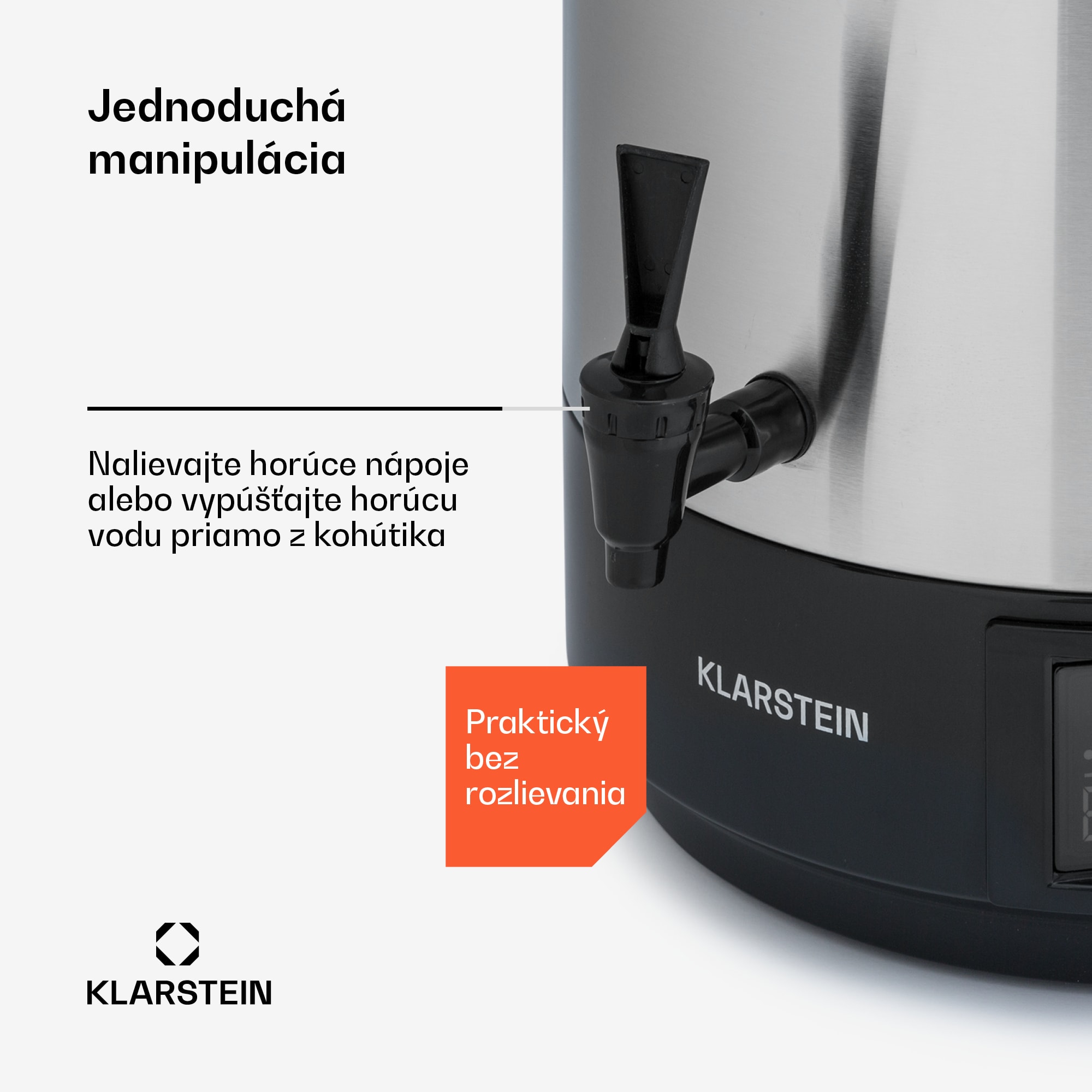 Klarstein Abbey 60, zavárací hrniec, dávkovač nápojov, 60 l, 100 °C, 180 min, nehrdzavejúca oceľ – Obrázok 5