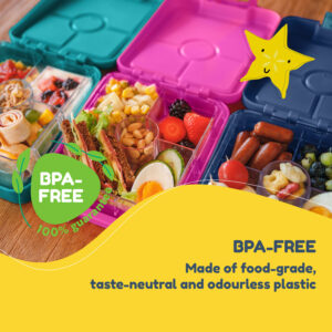 Klarstein Schmatzfatz easy, desiatový box, , 4 priehradky, 18 x 15 x 5 cm