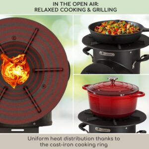 Blumfeldt Oshima Rocket Stove Camping Stove šetrný k životnému prostrediu mobilná oceľ