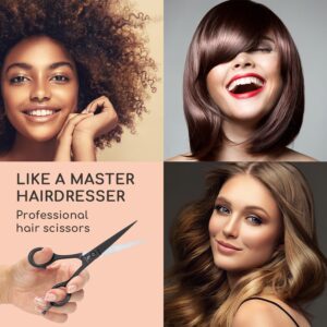Blumfeldt Visionaire Premium, nožnice na strihanie vlasov, extra ostré, vrátane puzdra na nožnice