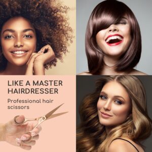 Blumfeldt Visionaire Premium, nožnice na strihanie vlasov, extra ostré, vrátane puzdra na nožnice