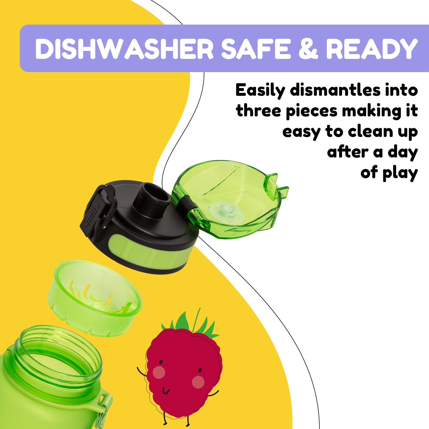 Klarstein Wakaba, fľaša na pitie, 800 ml, Tritan, BPA-free – Obrázok 3