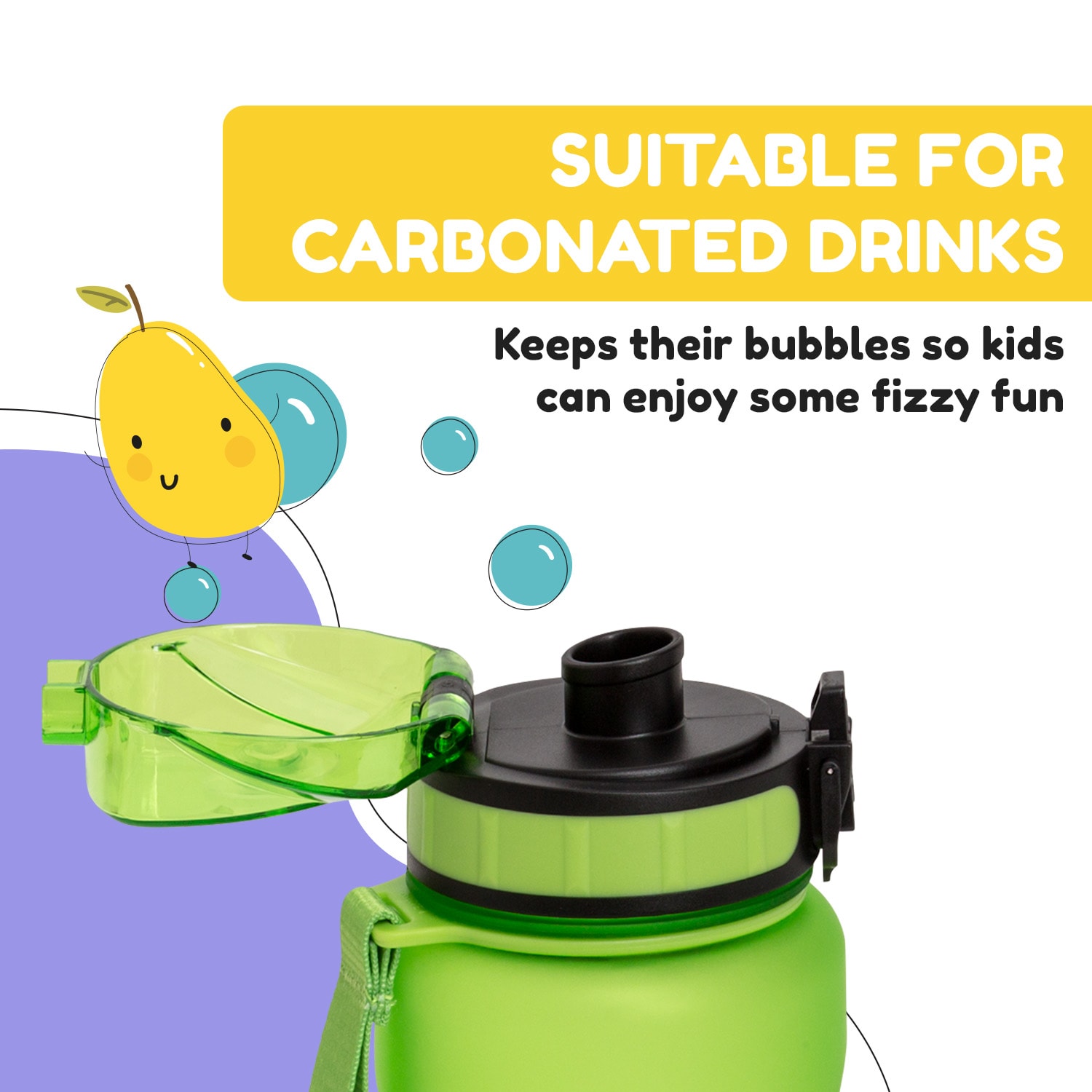 Klarstein Wakaba, fľaša na pitie, 800 ml, Tritan, BPA-free – Obrázok 4