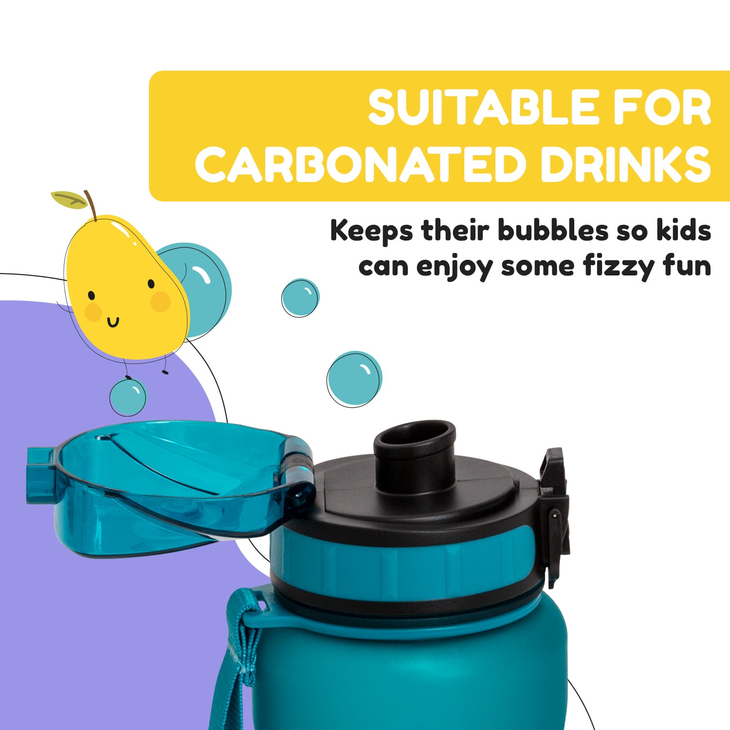 Klarstein Wakaba, fľaša na pitie, 800 ml, Tritan, BPA-free – Obrázok 4