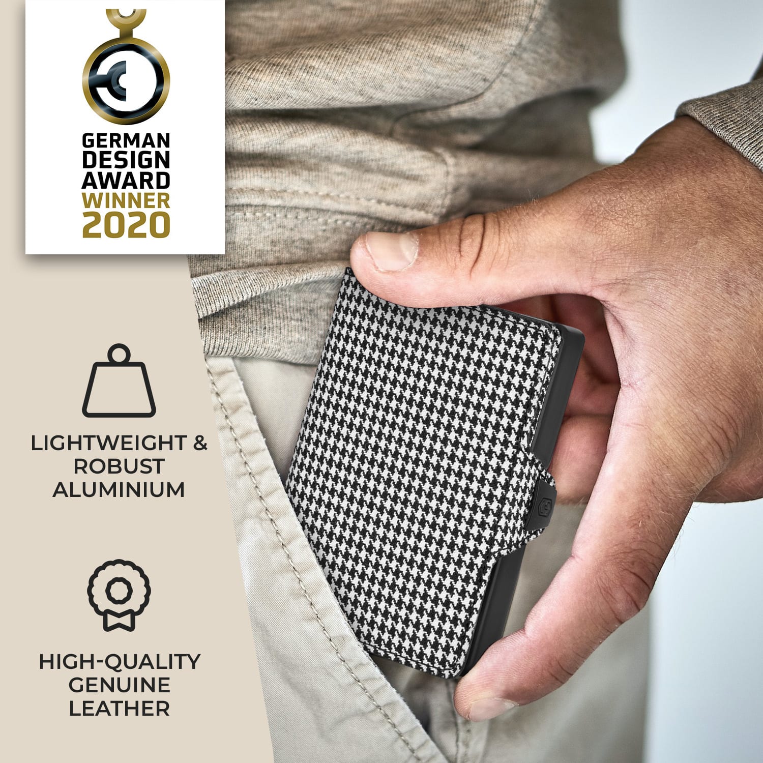 Slimpuro ZNAP Slim Wallet, 8 kariet, priehradka na mince, 8 x 1,5 x 6 cm (Š x V x H), ochrana RFID – Obrázok 5