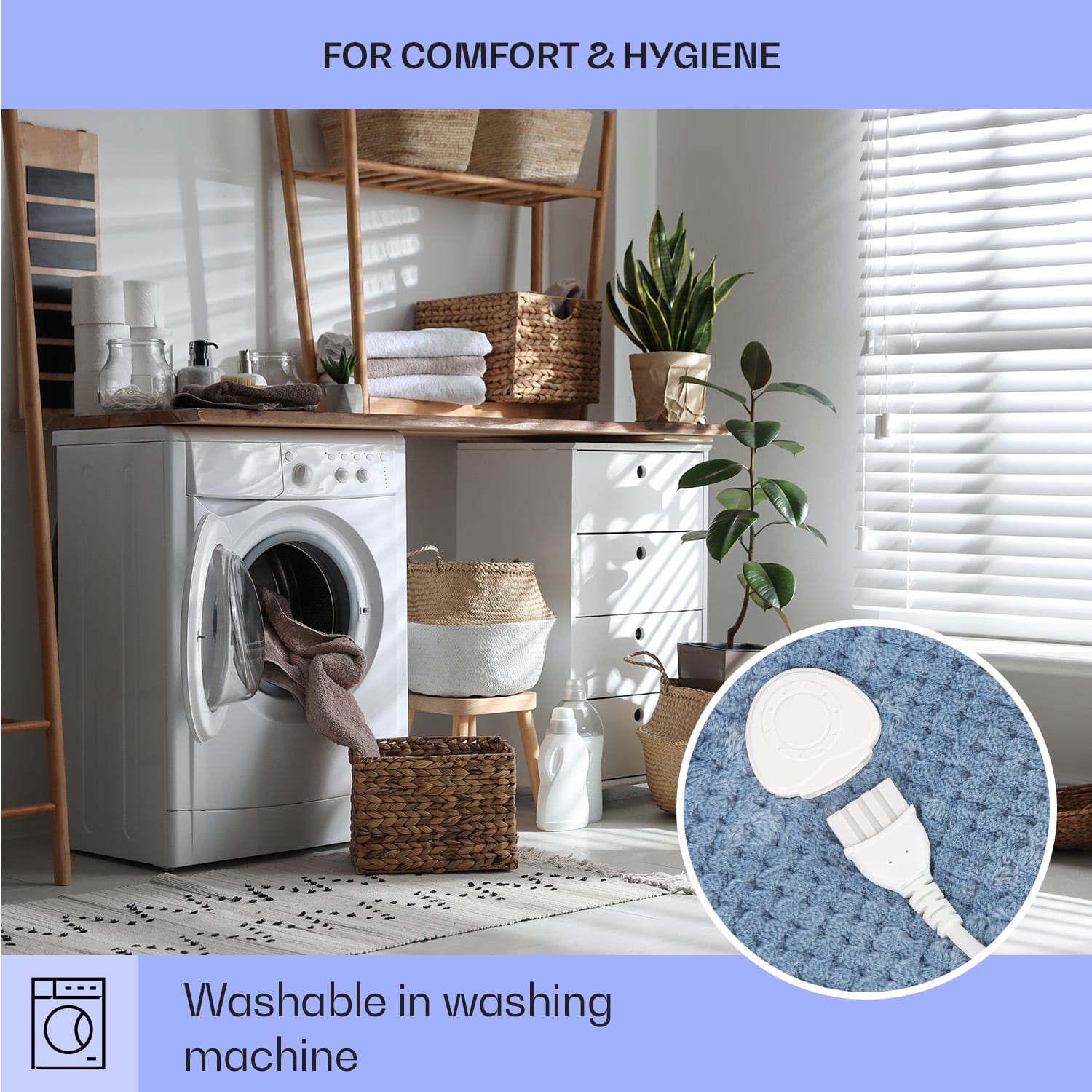 Klarstein DR Watson Deluxe XL, elektrická deka, 160 W, 9 úrovní ohrevu, 180 x 130 cm – Obrázok 4