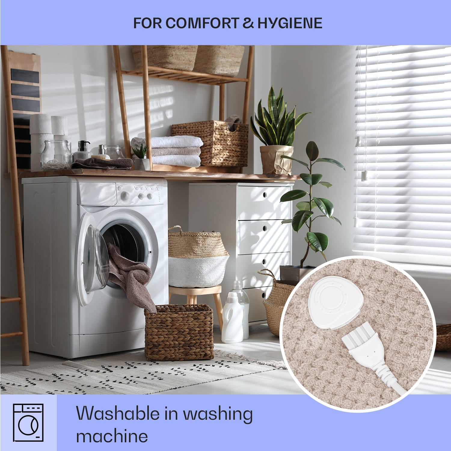 Klarstein DR Watson Deluxe XXL, elektrická deka, 160 W, 9 úrovní ohrevu, 200 x 180 cm – Obrázok 4