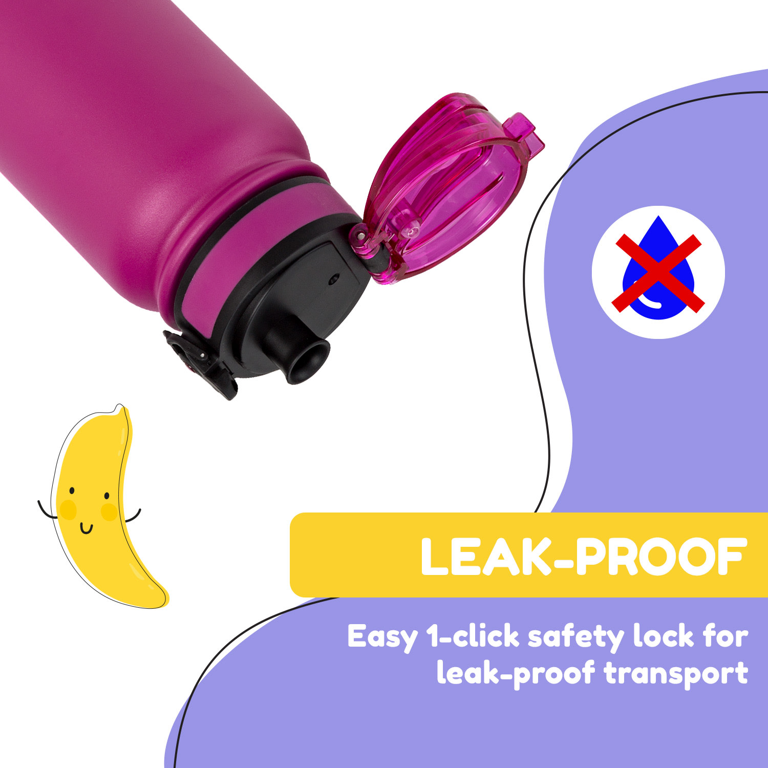 Klarstein Wakaba termoska 550 ml z nehrdzavejúcej ocele Tritan BPA-Free – Obrázok 2