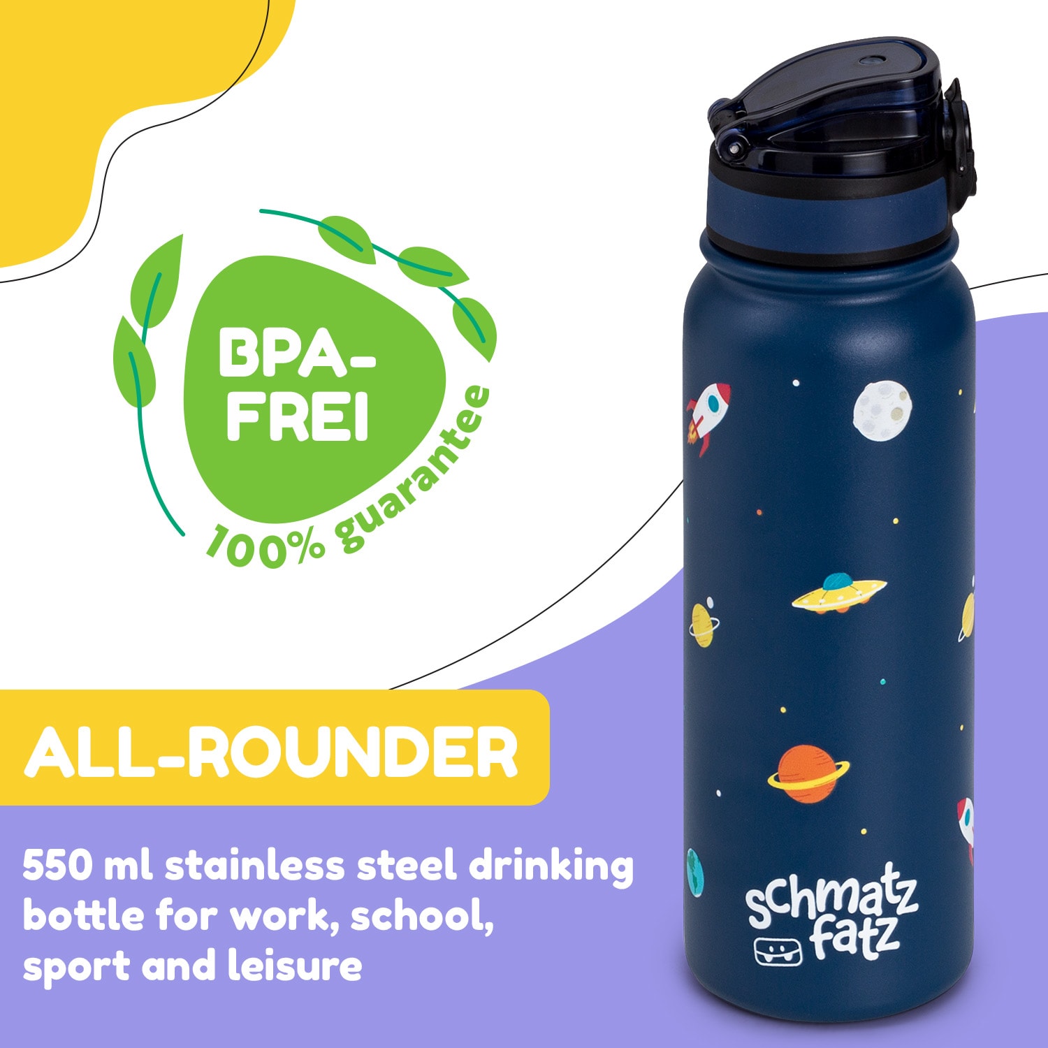 Klarstein Wakaba termoska 550 ml z nehrdzavejúcej ocele Tritan BPA-Free