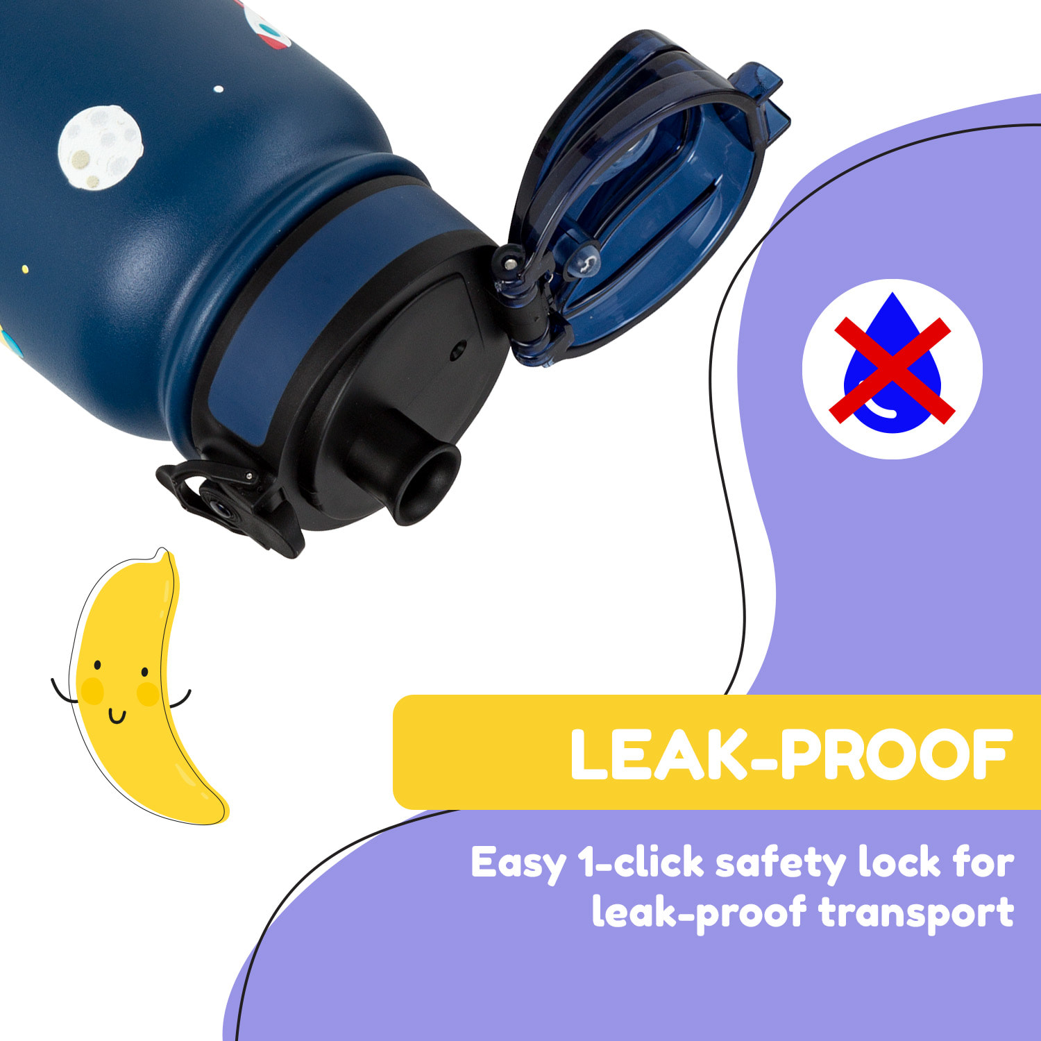 Klarstein Wakaba termoska 550 ml z nehrdzavejúcej ocele Tritan BPA-Free – Obrázok 2