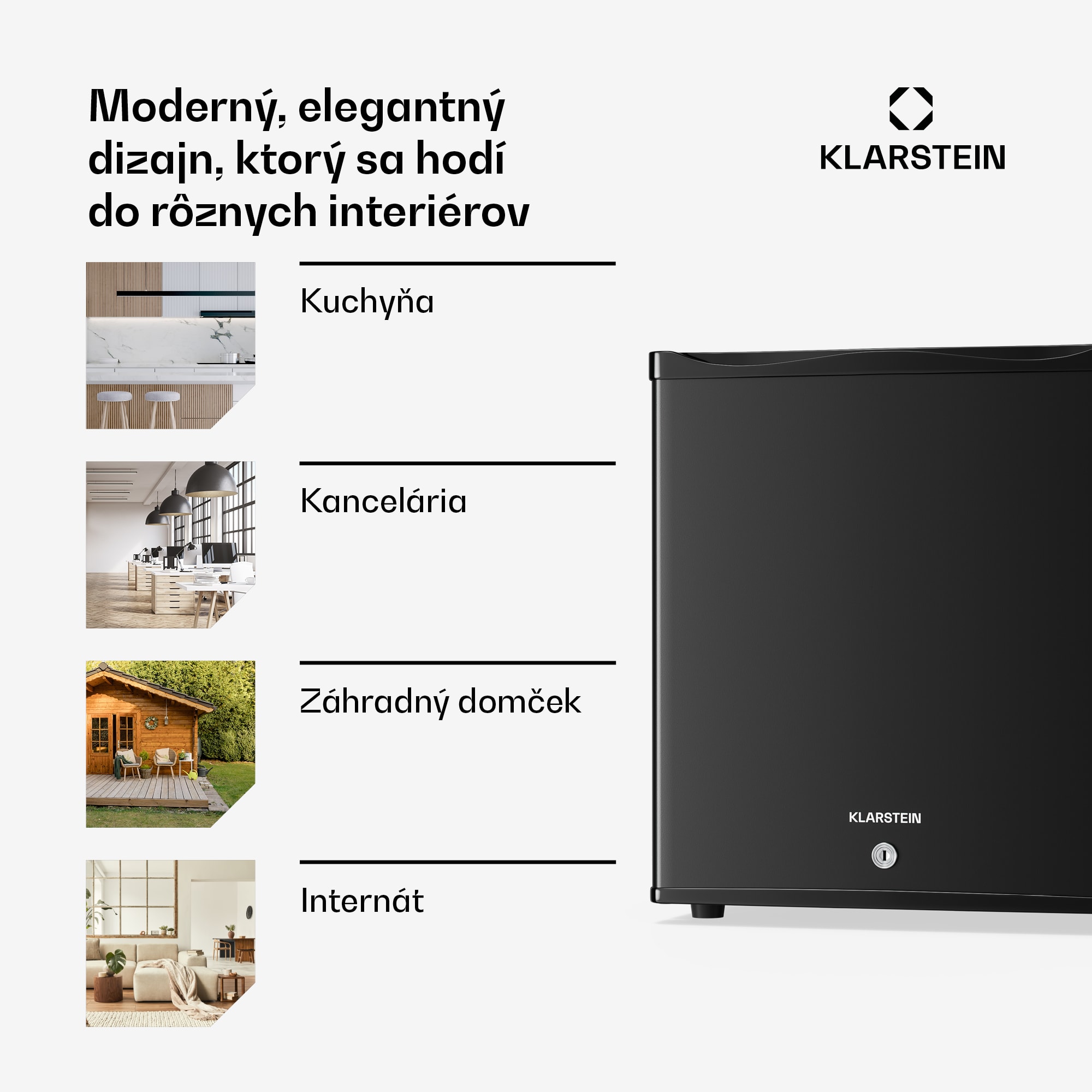 Klarstein Matterhorn 28, mini chladnička, 28 litrov, 35 dB, kompaktná, uzamykateľná – Obrázok 2