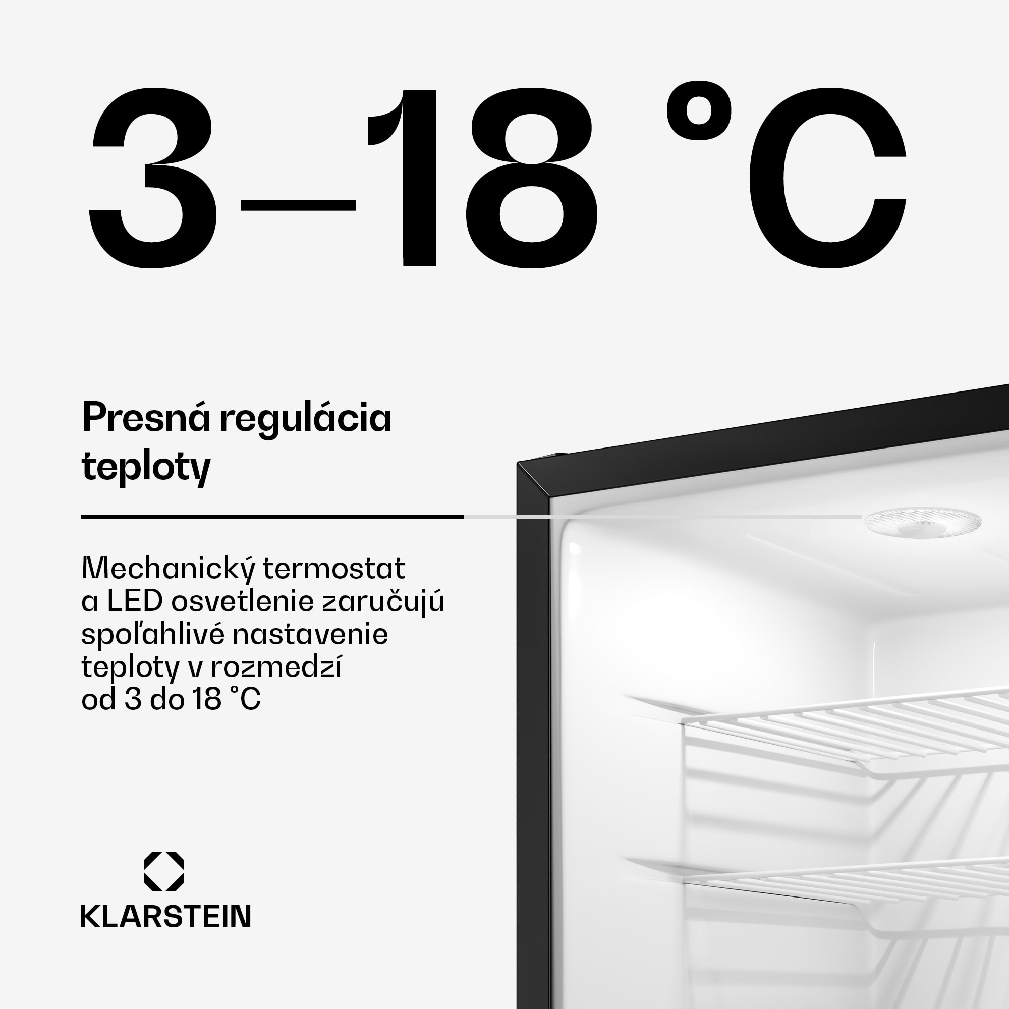 Klarstein Matterhorn 28, mini chladnička, 28 litrov, 35 dB, kompaktná, uzamykateľná – Obrázok 3