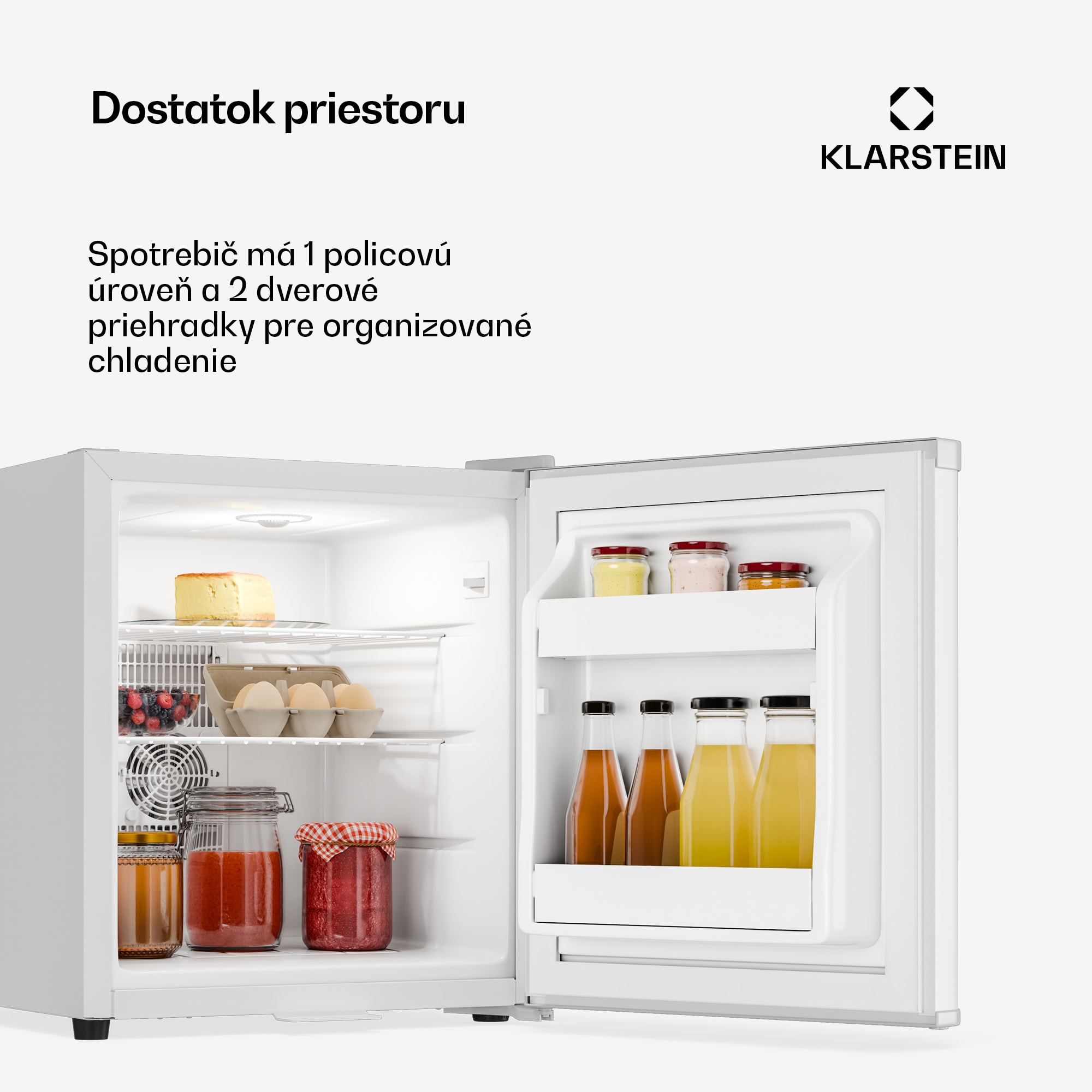 Klarstein Matterhorn 28, mini chladnička, 28 litrov, 35 dB, kompaktná, uzamykateľná – Obrázok 4