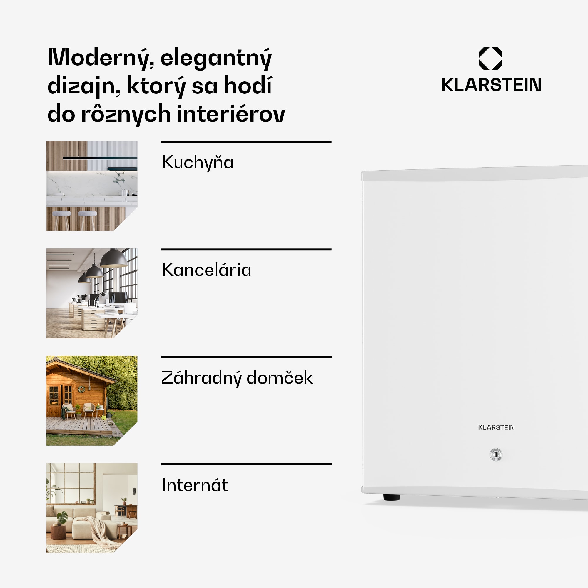 Klarstein Matterhorn 44, mini chladnička, 44 litrov, 35 dB, kompaktná, uzamykateľná – Obrázok 2