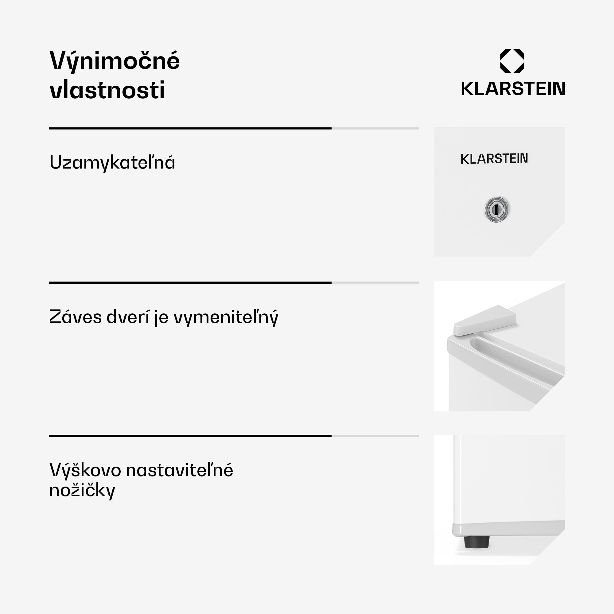 Klarstein Matterhorn 44, mini chladnička, 44 litrov, 35 dB, kompaktná, uzamykateľná – Obrázok 5