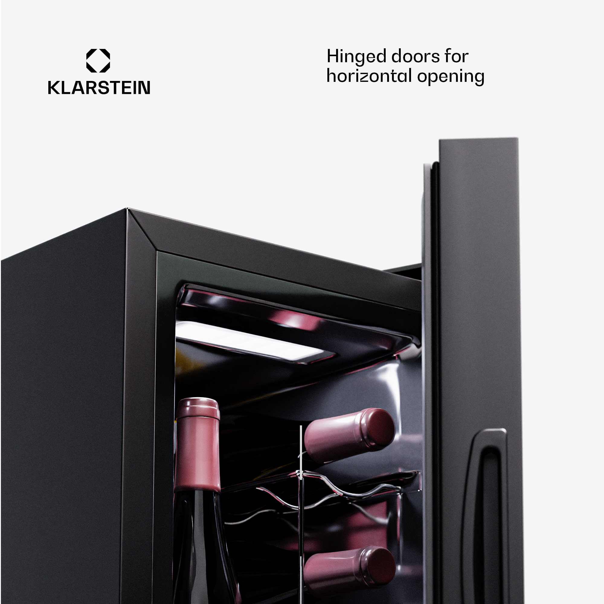 Klarstein Shiraz 8 Uno, vertikálna chladnička na víno, 8 fliaš, 8 - 18 °C, dotykové ovládanie – Obrázok 4