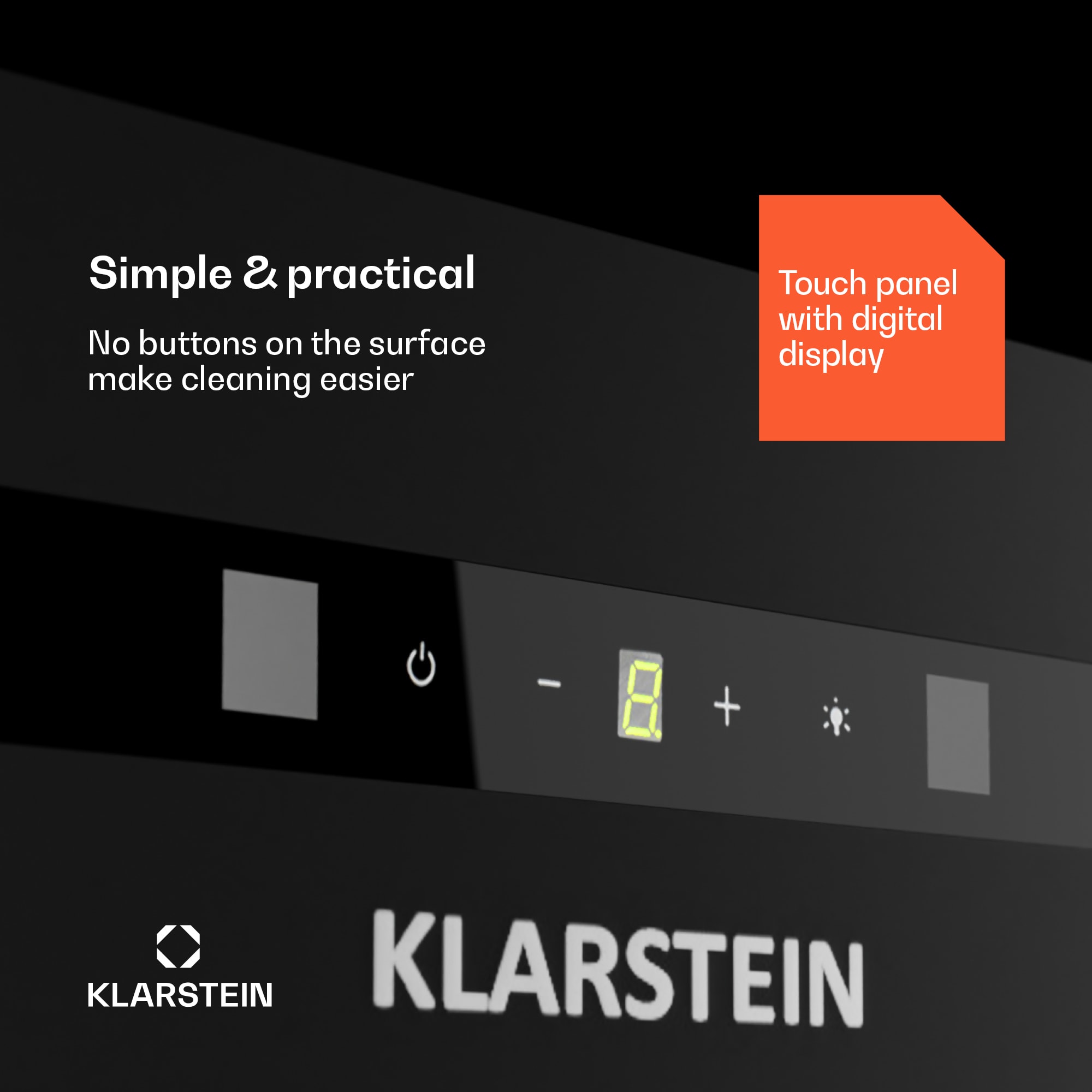 Klarstein Paolo 72 vstavaný Digestor 72 cm 520 m³/h LED Touch A++ – Obrázok 4