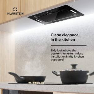 Klarstein Hektor Eco, digestor, 52 cm, 466 m³/h, dotykové ovládanie, sklo