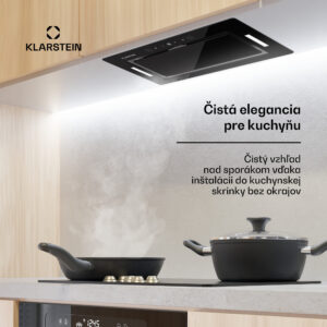 Klarstein Hektor Eco, digestor, 72 cm, 466 m³/h, dotykové ovládanie, sklo