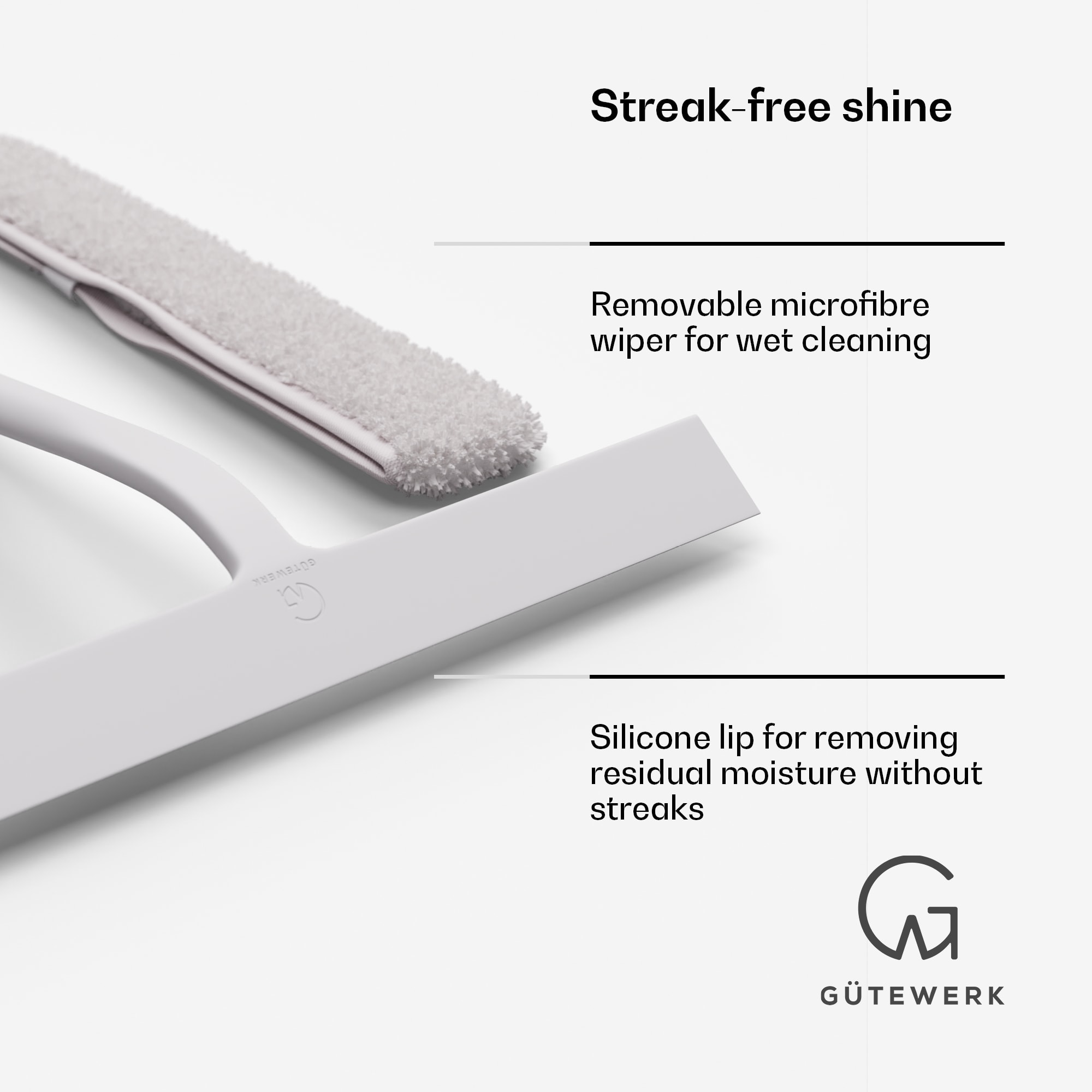 Blaze 2 v 1, stierka na okná, 28 cm, silikónová stierka, obal z mikrovlákna – Obrázok 2