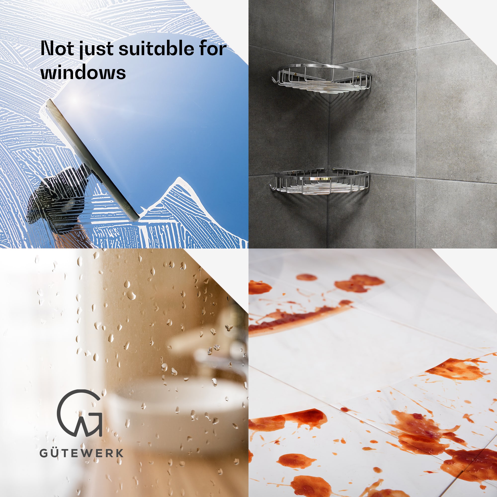 Blaze 2 v 1, stierka na okná, 28 cm, silikónová stierka, obal z mikrovlákna – Obrázok 3