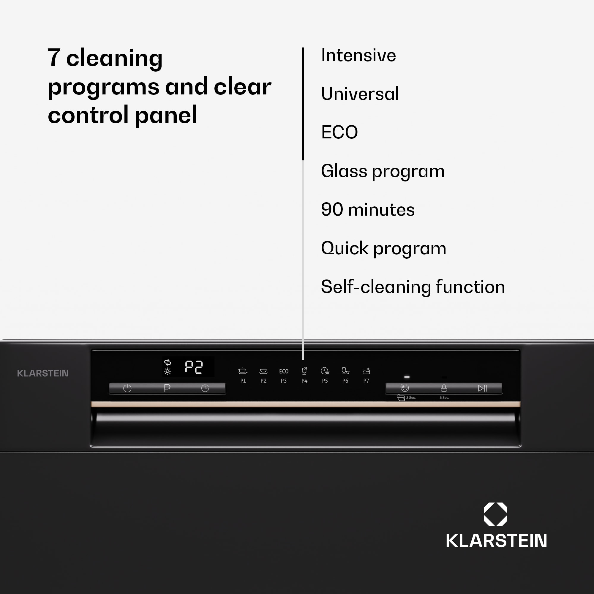 Klarstein Amazonia Eco 8, umývačka riadu – Obrázok 2