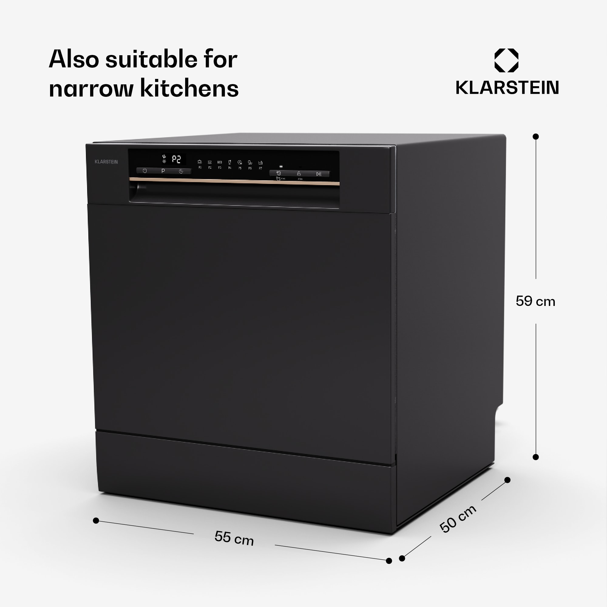 Klarstein Amazonia Eco 8, umývačka riadu – Obrázok 5