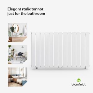 Blumfeldt Ontario, radiátor, 100 x 60, 1/2" bočné a stredové pripojenie, inštalácia na stenu, 681 W